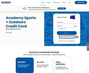 How to Reset Academy Sports Credit Card Login Password