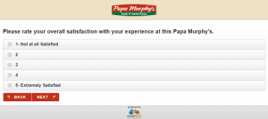 Papa Murphys Survey at Papasurvey 2