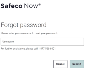 Reset Safeco Agent Login Password 1